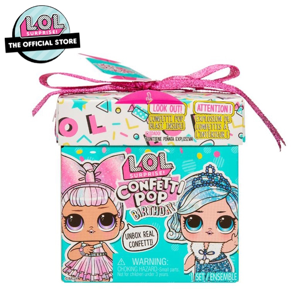 LOL Surprise Confetti Pop Birthday Set With a Doll & Accessories