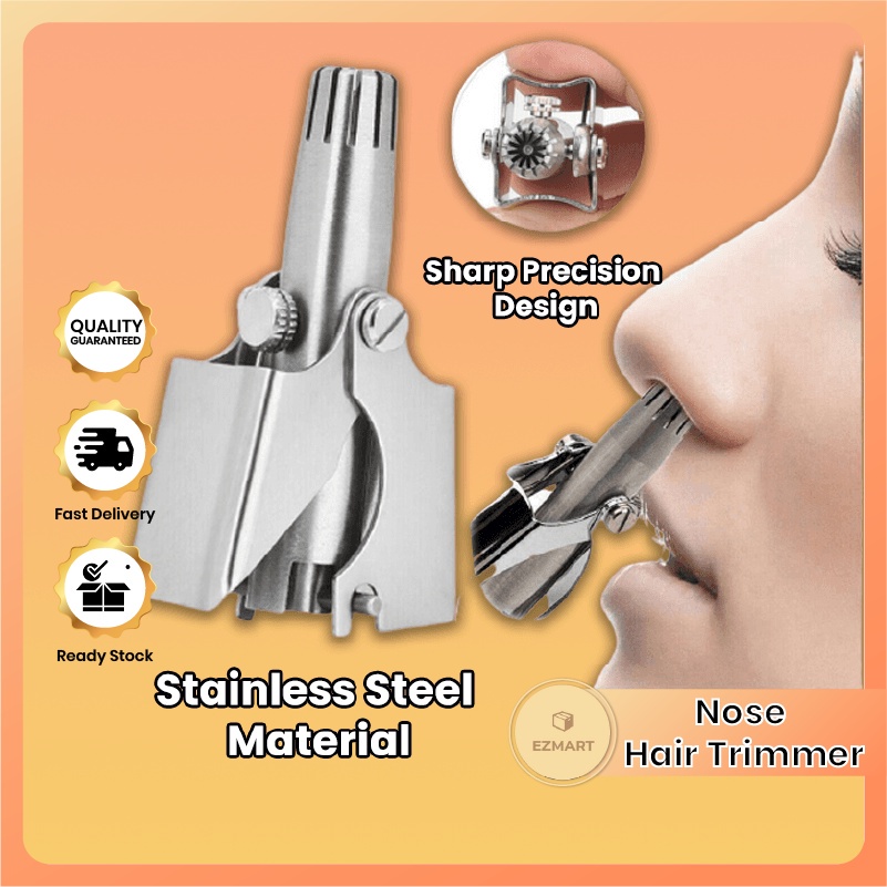 Stainless Steel Nose Hair Trimmer Tools Gunting Bulu Hidung Clipper Cutter Shaver Germany import 鼻毛修剪器