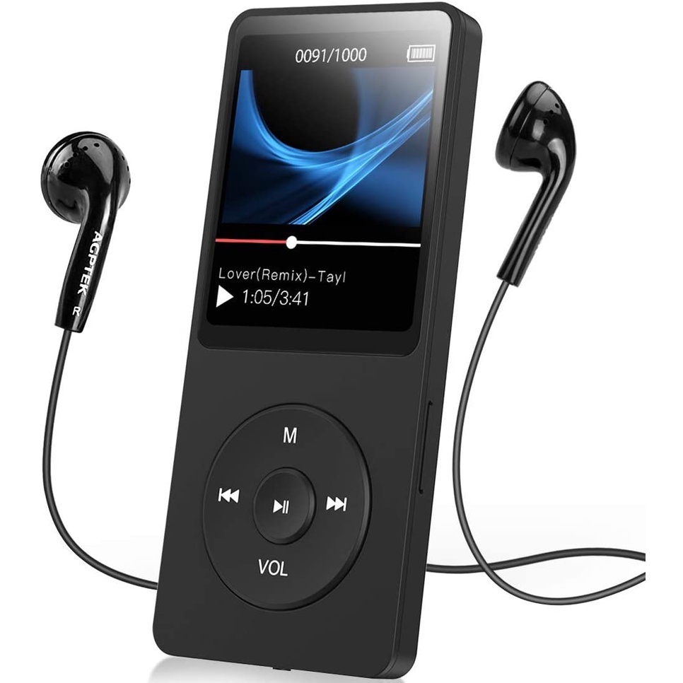 Mini Portable MP3 MP4 Music Player Hi-Fi Audio Video Player with Earphone Bluetooth Voice Recording Video Movies FM