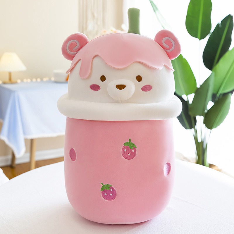 FREE GIFT  Cute Bear Bubble Tea Plush Patung B
