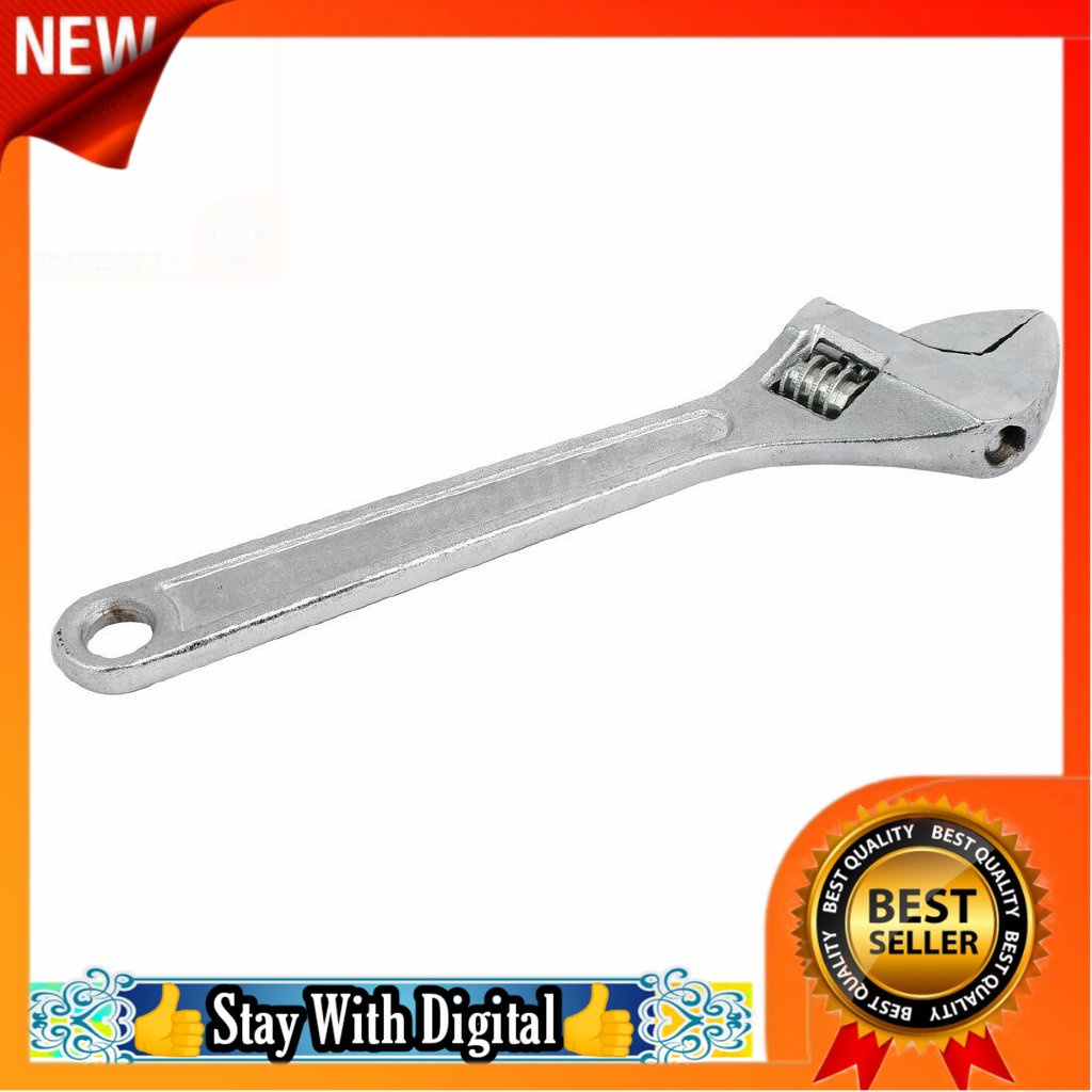 🌹[Local Seller]  8Inch/200mm Adjustable Spanner Wrench for Automotive Repair Plumbing Nut Bolt T