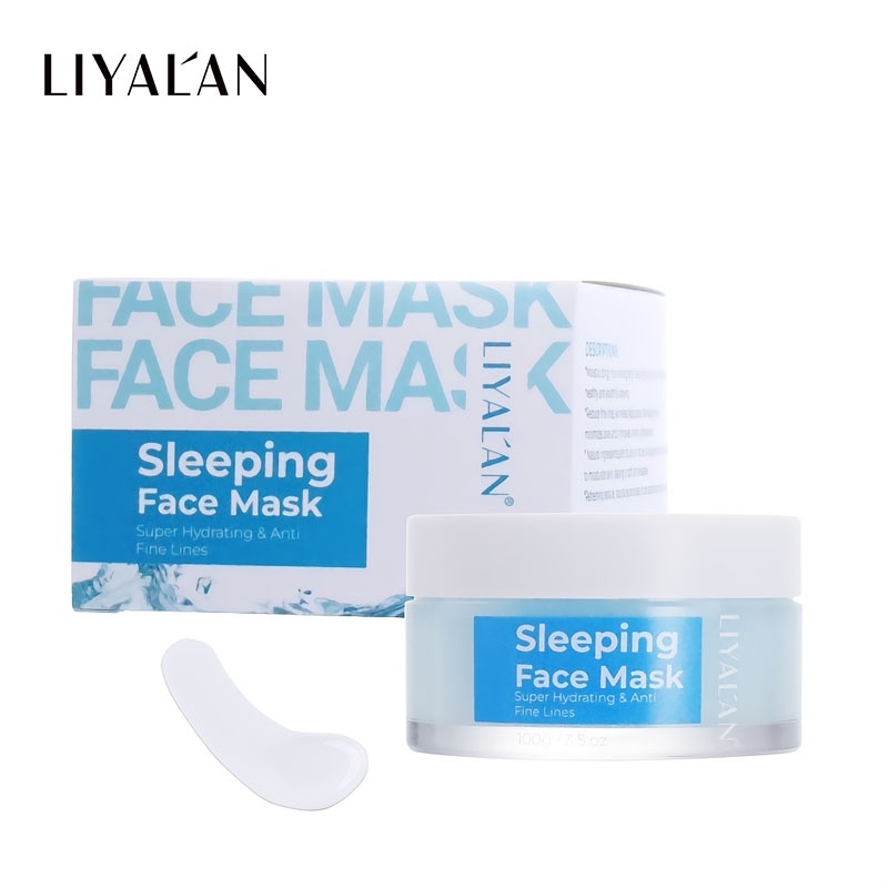 LIYAL'AN Pore Refining Exfoliate Moisturizing Whitening Collagen Crystal Sleeping Facial Mask (100g)