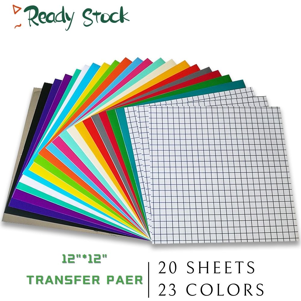 Ready Stock Vinyl Sticker Roll Transfer Paper Silhouette Cameo Heat