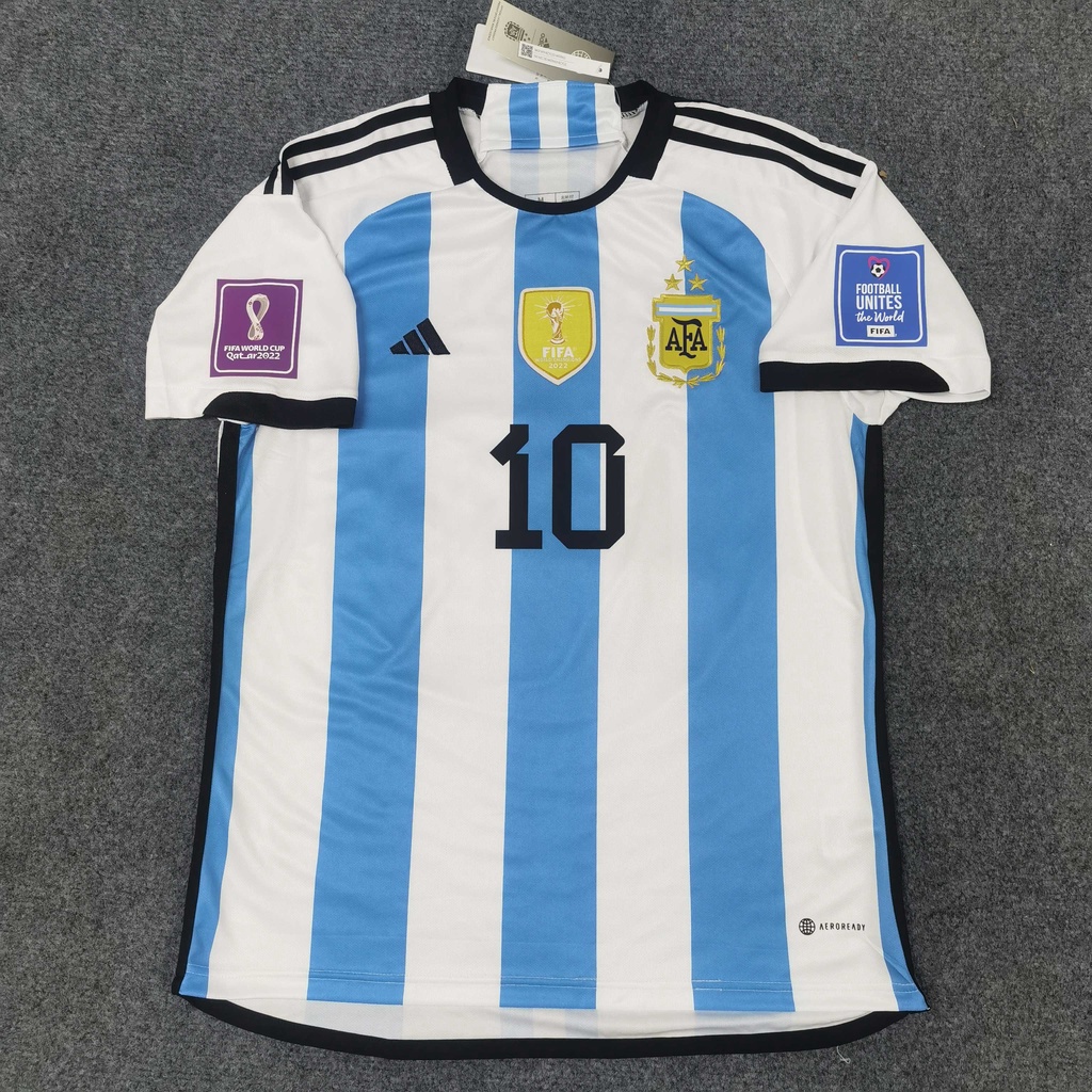 Ready Stock 22/23 Argentina Home Jersey Fan Issue the world cup jerseys MESSI #10 printed any nameset