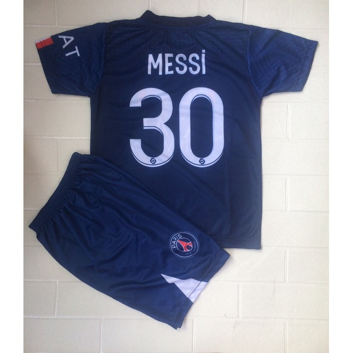 Messi Paris Kids Jersey Kids Soccer Set Uniform Jersey and 