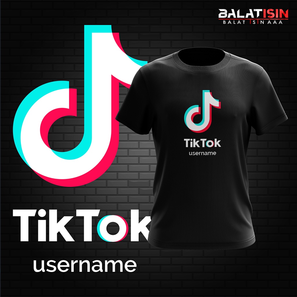 Tik Tok T Shirt Viral 2023 Custom Username Shopee Malaysia 3843