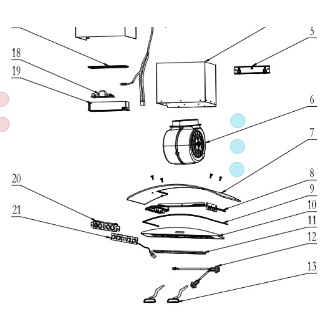 Accessories/Spare Part-Midea Cooker Hood MCH-90MV1 Motor Original