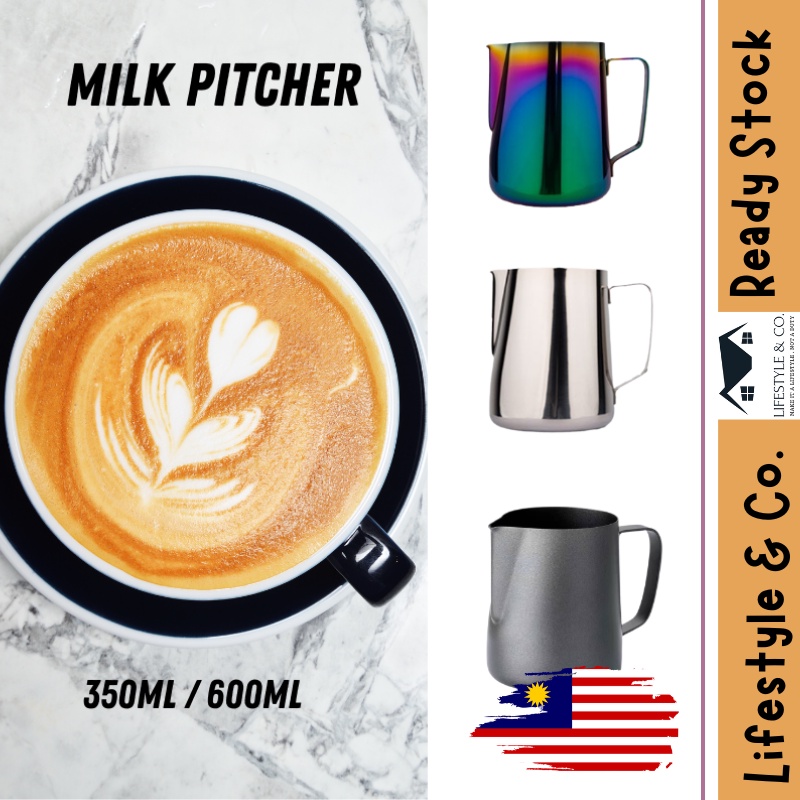 [600ML] Stainless Steel Latte Art Pitcher Milk Frothing Cup Coffee