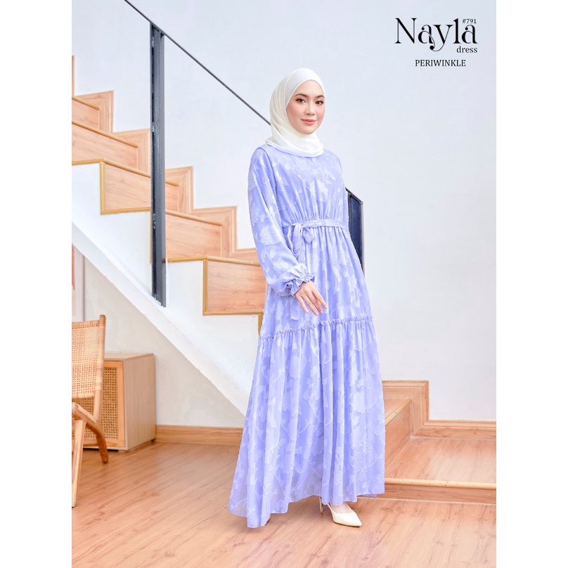 CHICCHOC l NAYLA DRESS 791 BAJU RAYA READY STOCK