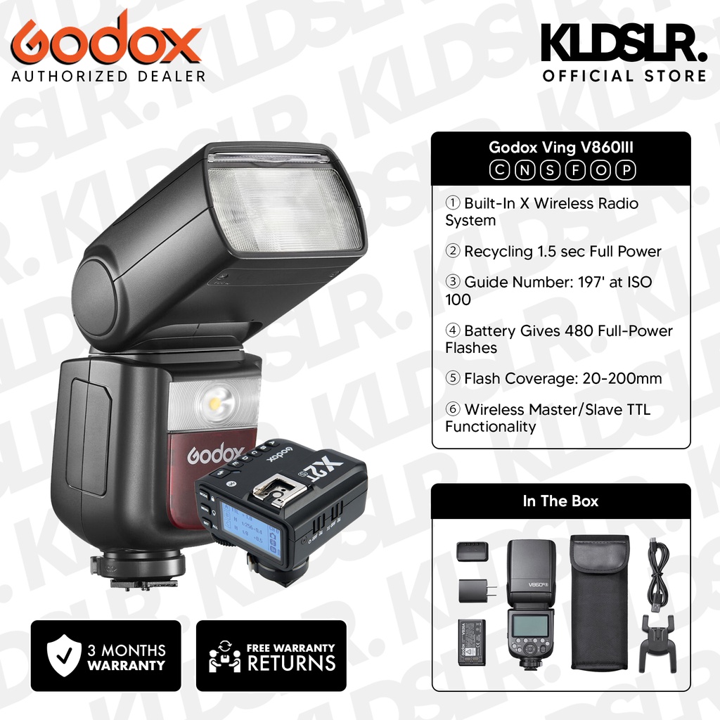 Godox V860III (Metal) / V860 III / V860II / V860II TTL Li-Ion Flash Kit ...