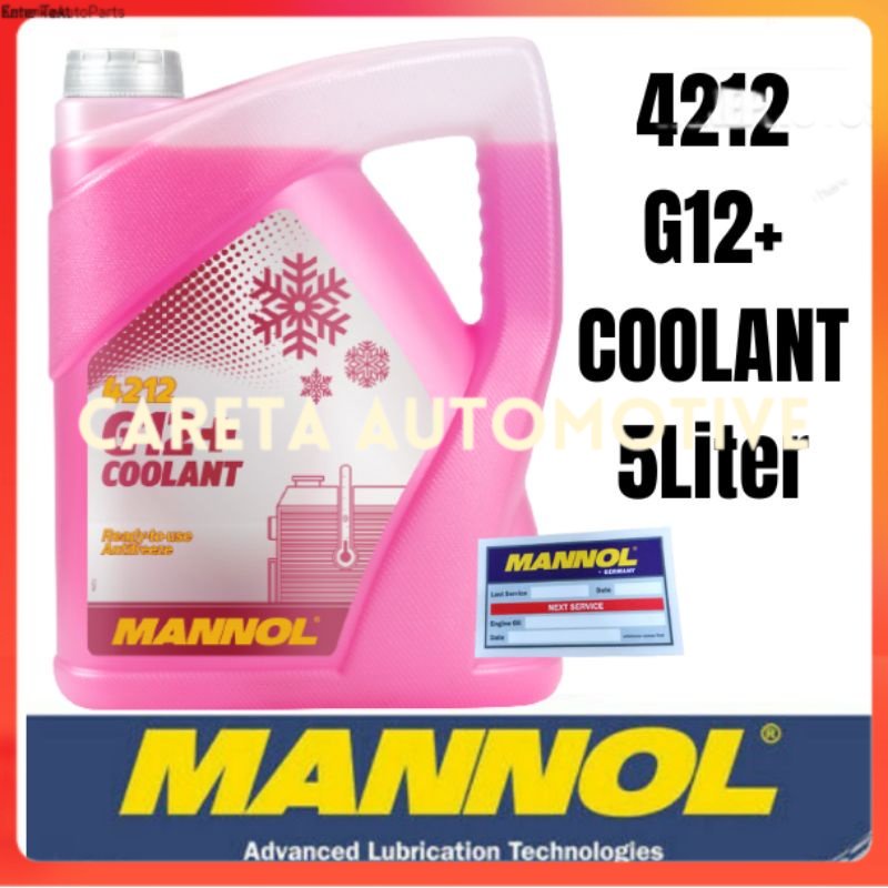 (MADE IN GERMANY) MANNOL MN 4212 G12+ COOLANT Antifreeze 5L Shopee