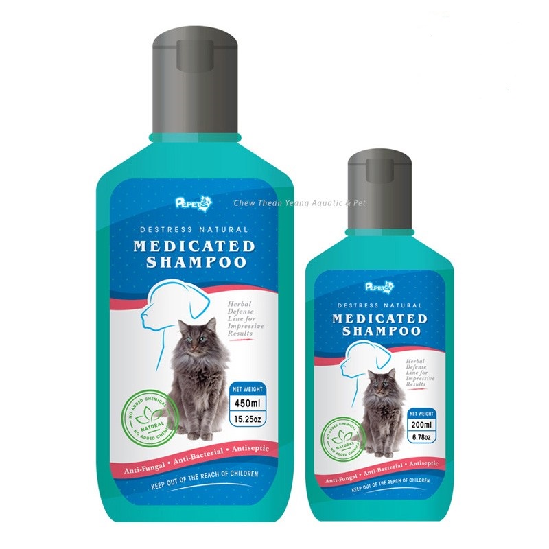 Pepets Destress Natural Medicated Pet Shampoo (Cat & Dog) Shopee Malaysia