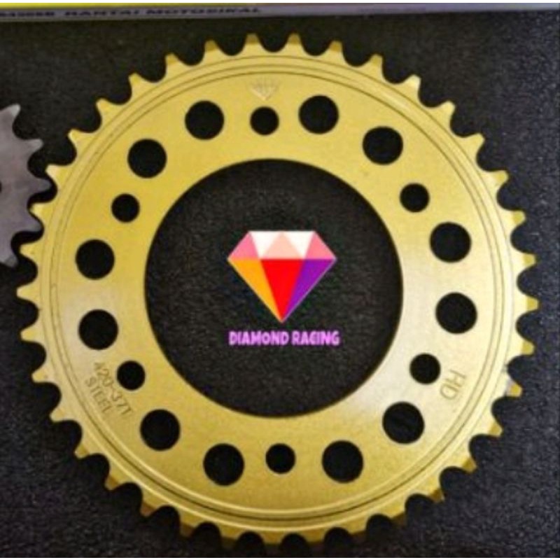 Y15 420 Sprocket Diamond RACING GOLD Shopee Malaysia