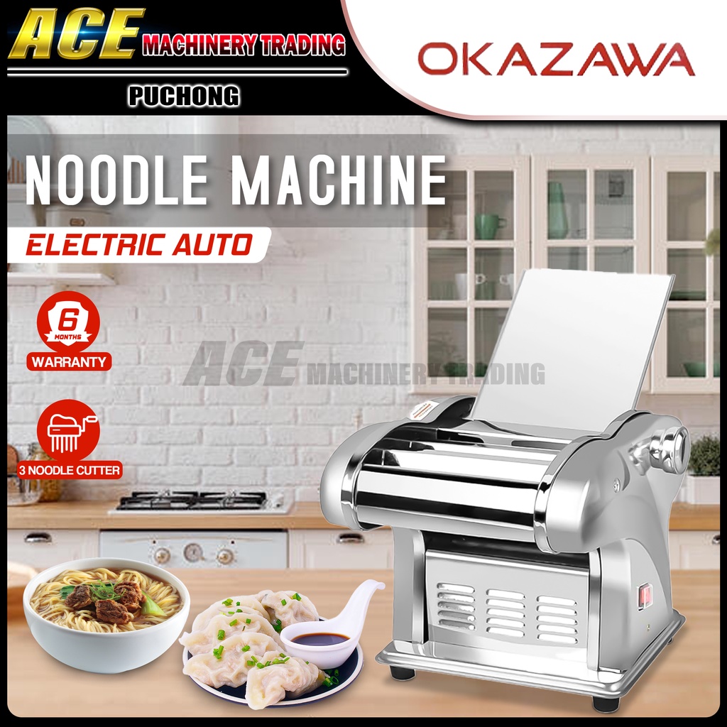 [ OKAZAWA ] Electric Noodle Machine Dough Sheeter - NES6 /130watt 1-4mm Thickness 1-15kg/H of Capacity Heavy Duty