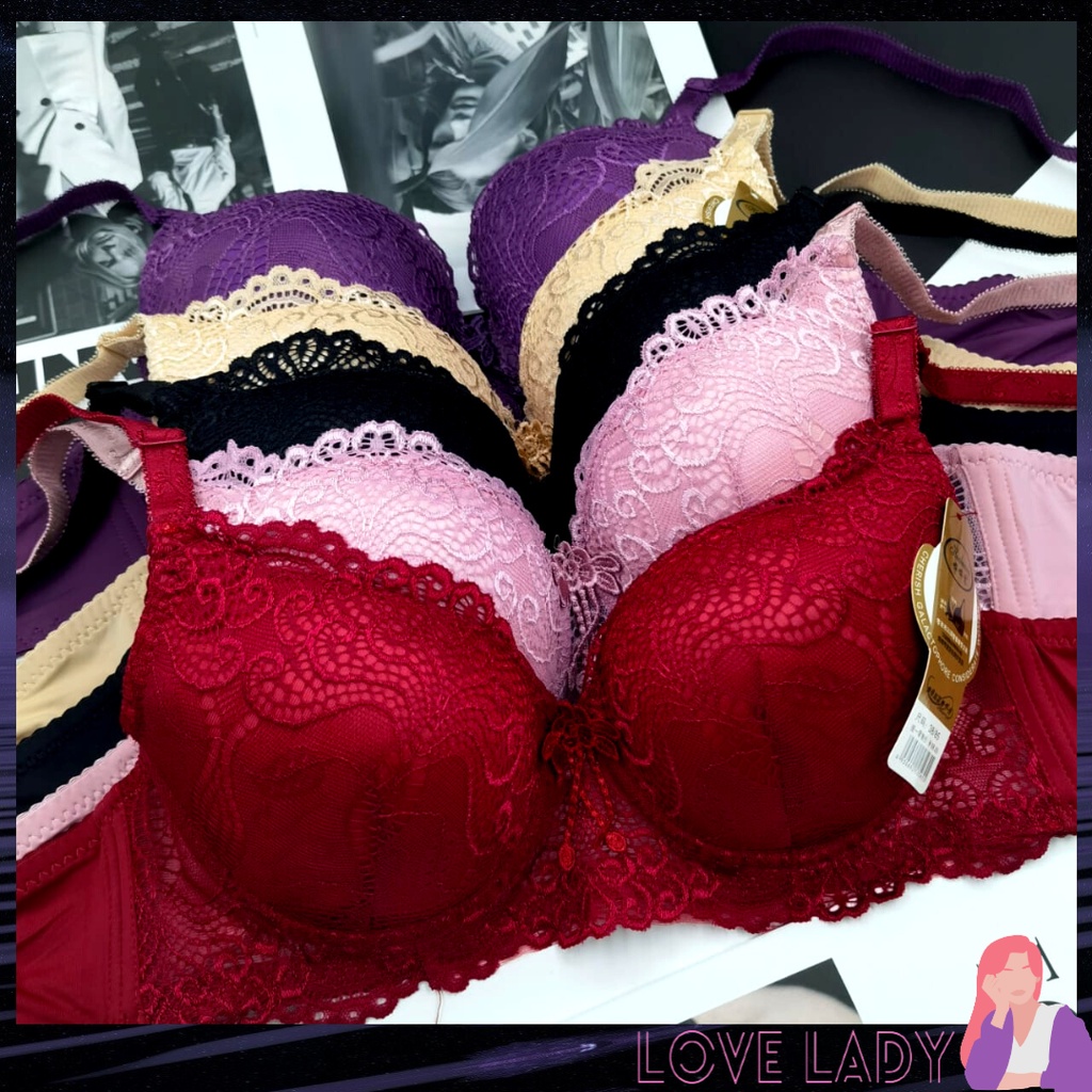 Women Bra Wired Lace Lingerie BC Cup 34-42 Baju Dalam Wanita Bra Berwayar 内衣有鋼圈 Coli Wanita