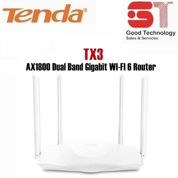 Tenda TX3 AX1800 Dual Band Gigabit WIFI 6 Router Shopee Malaysia
