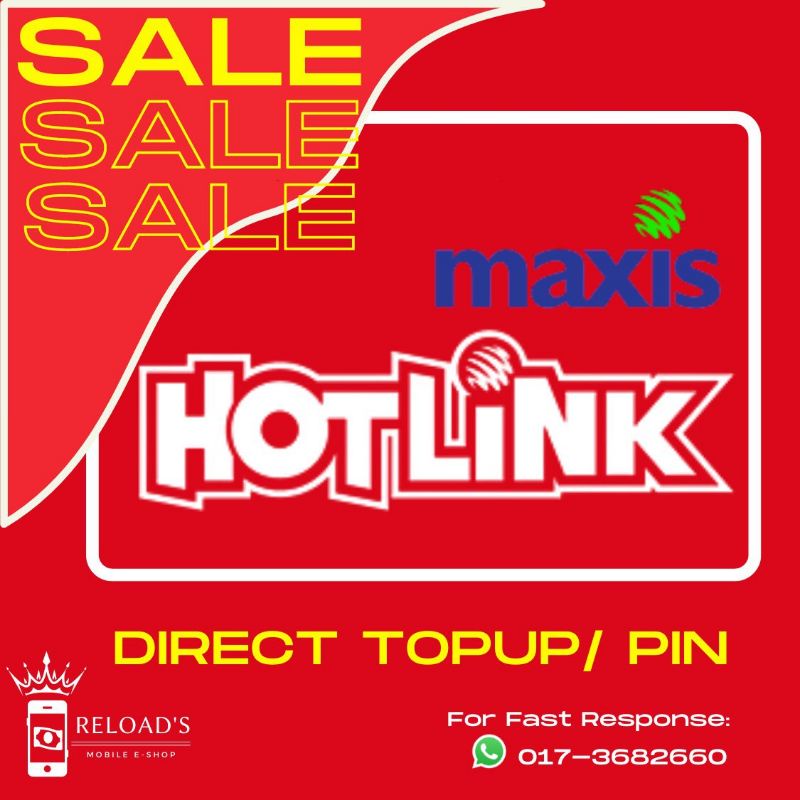 Hotlink Maxis Prepaid Direct Topup / Reload Pin RM5-RM35 | Shopee Malaysia