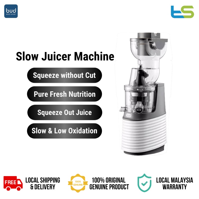 BUD Large Caliber Electric Fruit and Vegetables Juice Machine JE-32 Slow Juicer