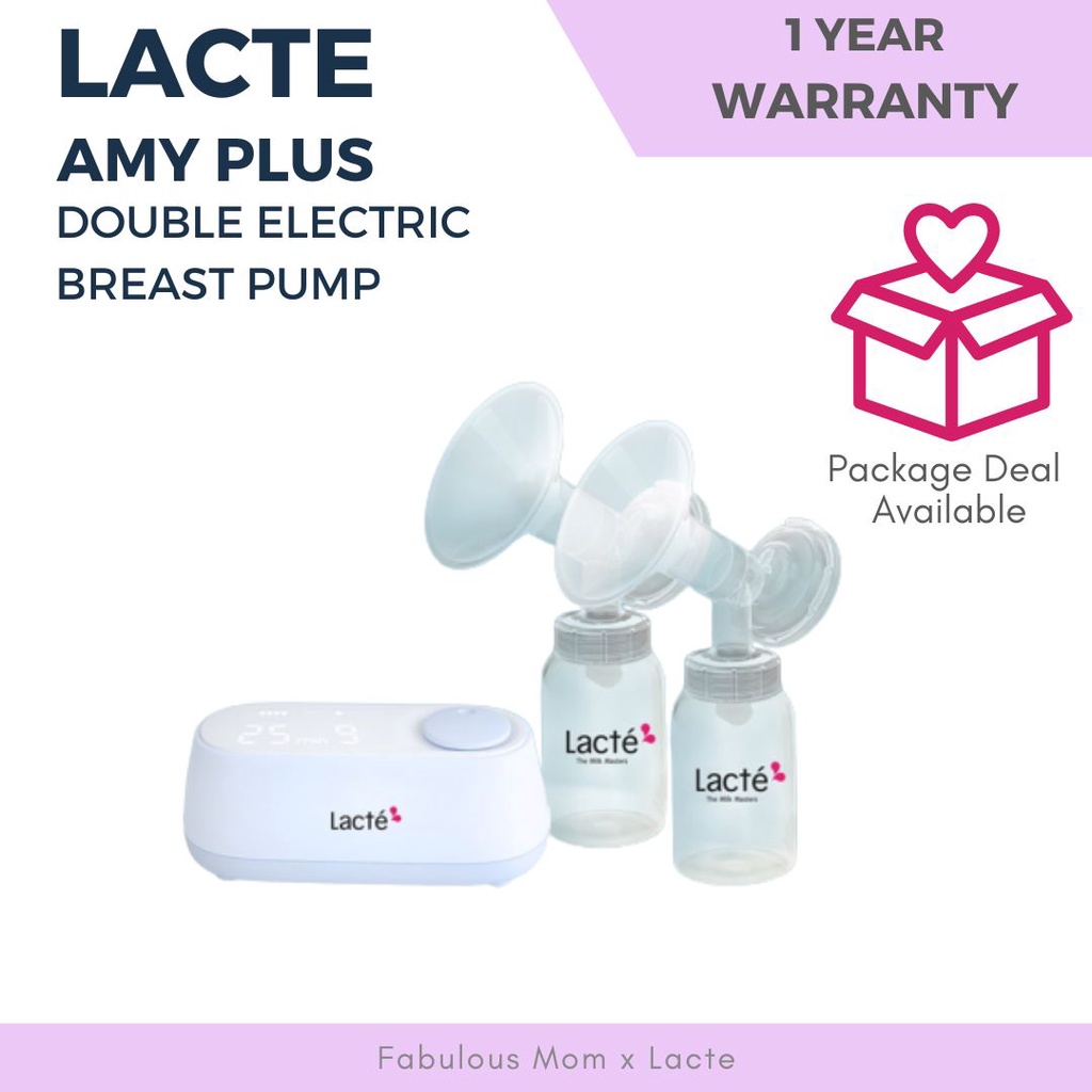 Lacte Amy Plus Double Electric Breast Pump + Addon RM30 Set Package