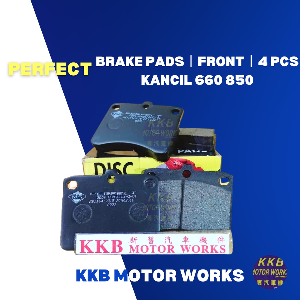 Perfect Brake Pad Front Perodua Kancil 660 850 (4 PCS / SET) Spare Part