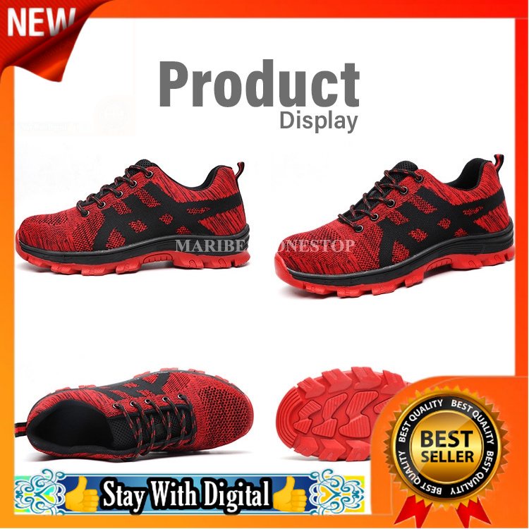 FREE POS 🌹[Local Seller] Ladderman Steel Toe Cap Low Cut Safety Boots Safety Shoe LDM-268 Kasut Safety J