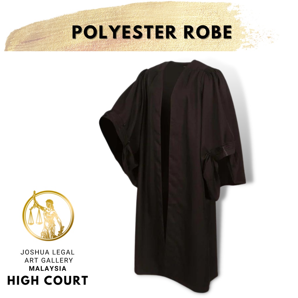 Barrister, Lawyer, Judge, Graduation Robe (Polyester) | Ready Stock