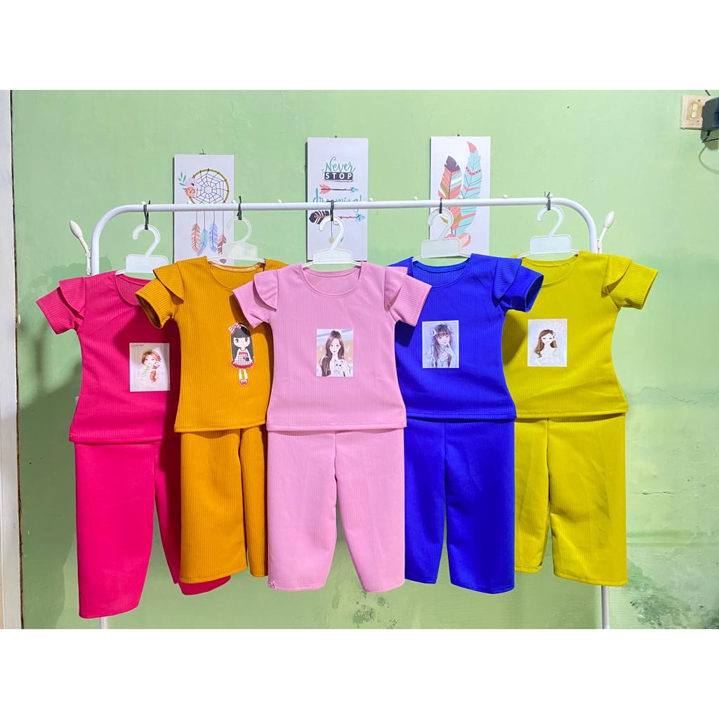 One set daisy Kids Suit Girls Long knit knit Suit manggo wenda knit