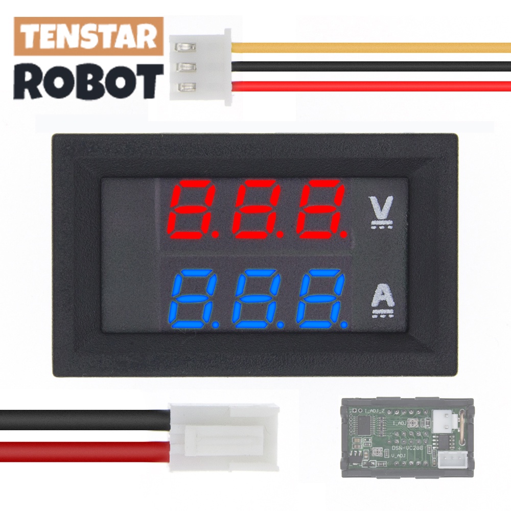 DC0100V 10A Digital Voltmeter Ammeter 2 in1 Multimeter DC430V Voltage