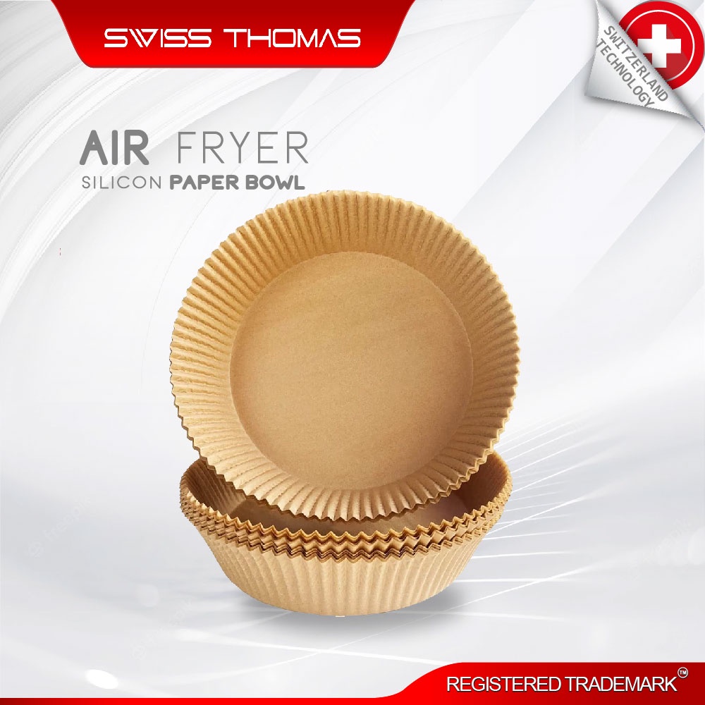 SwissThomas 20cm Food Grade Air Fryer Disposable Baking Papers Non