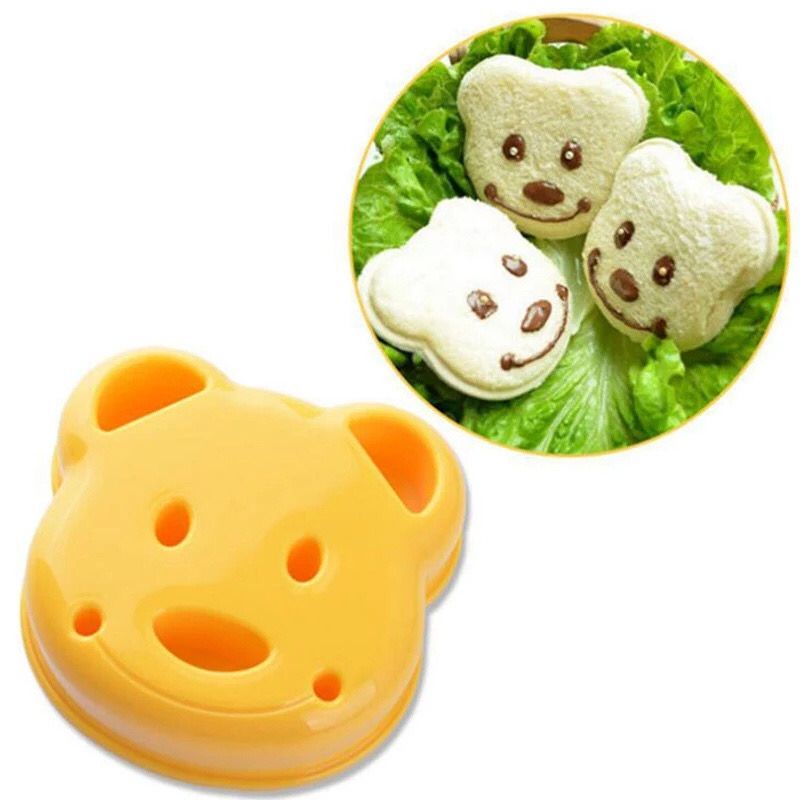 Cute Cartoon Bear Sandwich Toast Bread Mould Mold Cutter DIY Kid Bear Shape Design Baking Pastry Tools MYF83