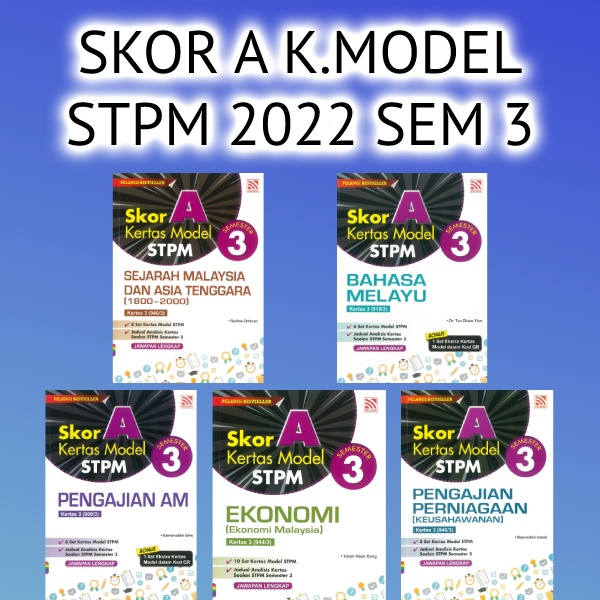 Buku Kerja Latihan Skor A Kertas Model Stpm 2023 Semester 3 Shopee