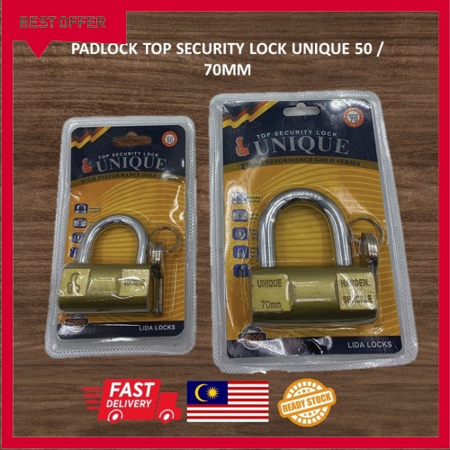 Top Security Lock Key Padlock Unique 50 70mm Metal Brass Padlock House