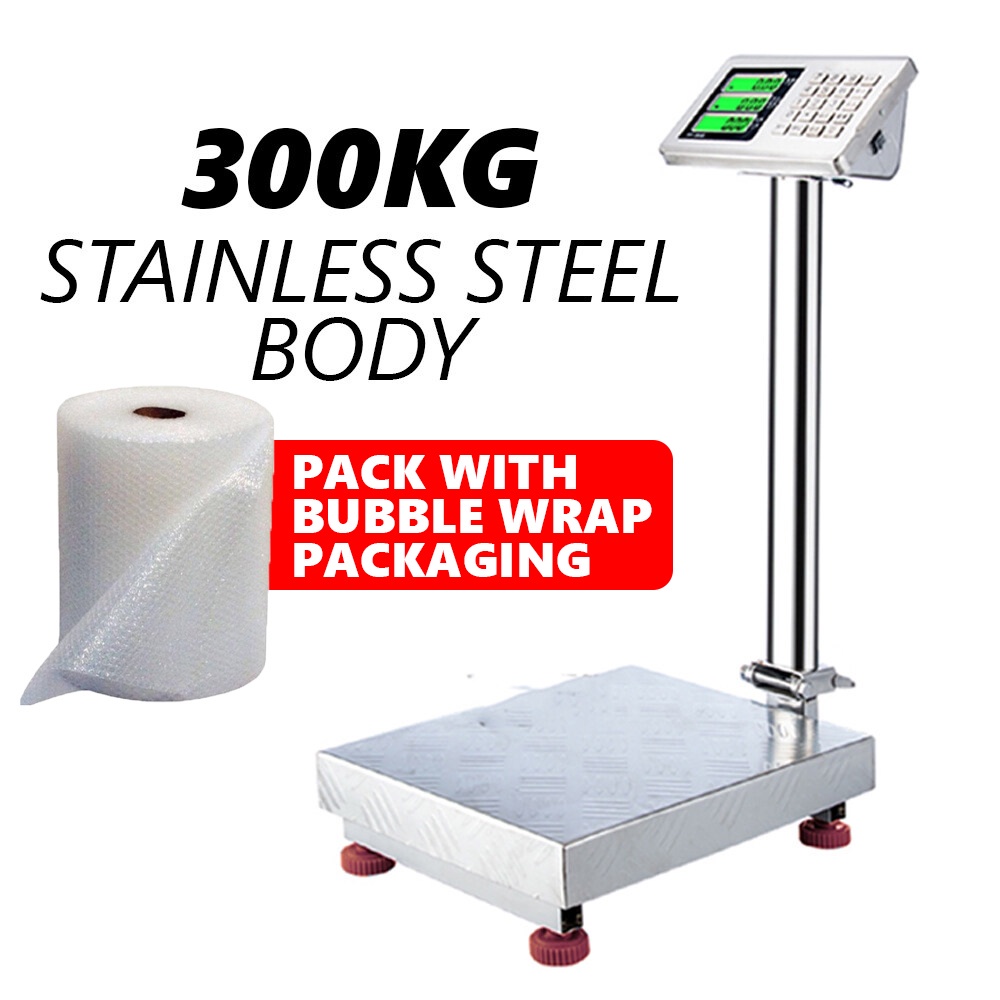 🌹[Local Seller]  150kg / 300kg High Precision Digital Electronic Weight Price Platform Scale Rec