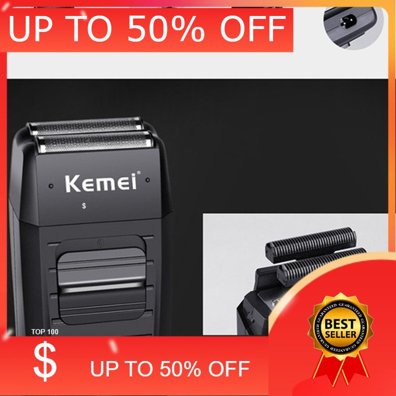 🎁KL STORE✨ (Ready Stock Malaysia) Kemei KM-1102 Rechargeable Cordless Shaver For Men