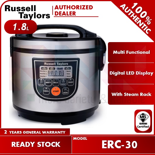 Russell Taylors 1.8L Fuzzy Logic Smart Rice Cooker ERC30 Shopee Malaysia
