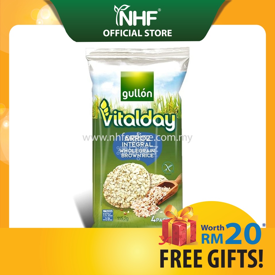 GULLON Vitalday Wholemeal Rice Cakes (4x115g) Exp 7/2023 [READY STOCK] Shopee Malaysia