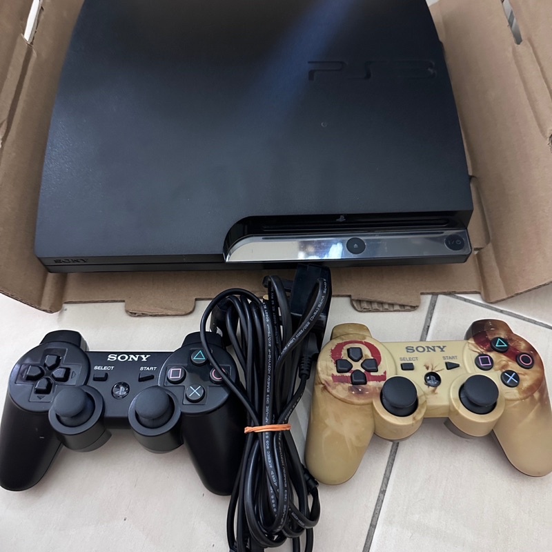 (second hand)Sony PlayStation 3 PS3 Slim 320GB Charcoal Black Console