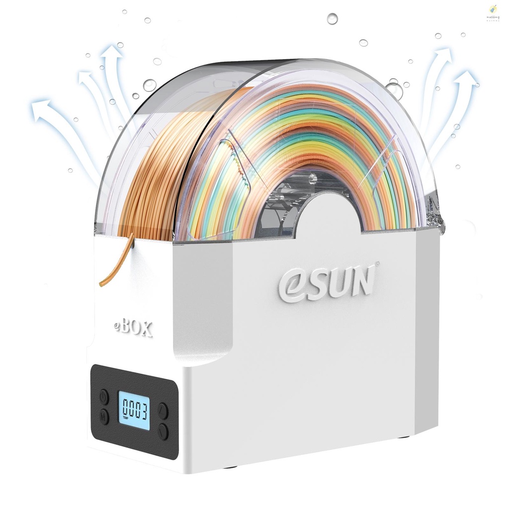 [In Stock] eSUN eBOX Lite 3D Printer Filament Dry Box 3D Filament Dryer Storage Box Dehydrator Spool Holder Keep Filament Dry Compatible with 1.75mm 2.85mm 3mm Filament PLA ABS PET