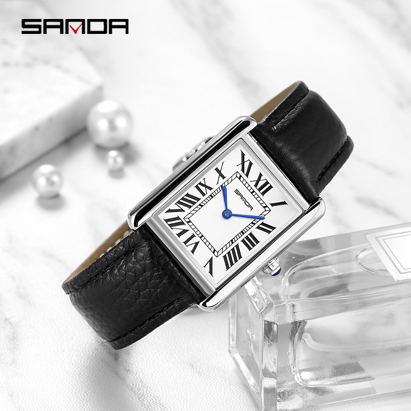 SANDA New Fashion Personality Business Luxury Ladies Charm Casual Quartz Watch P1108-1