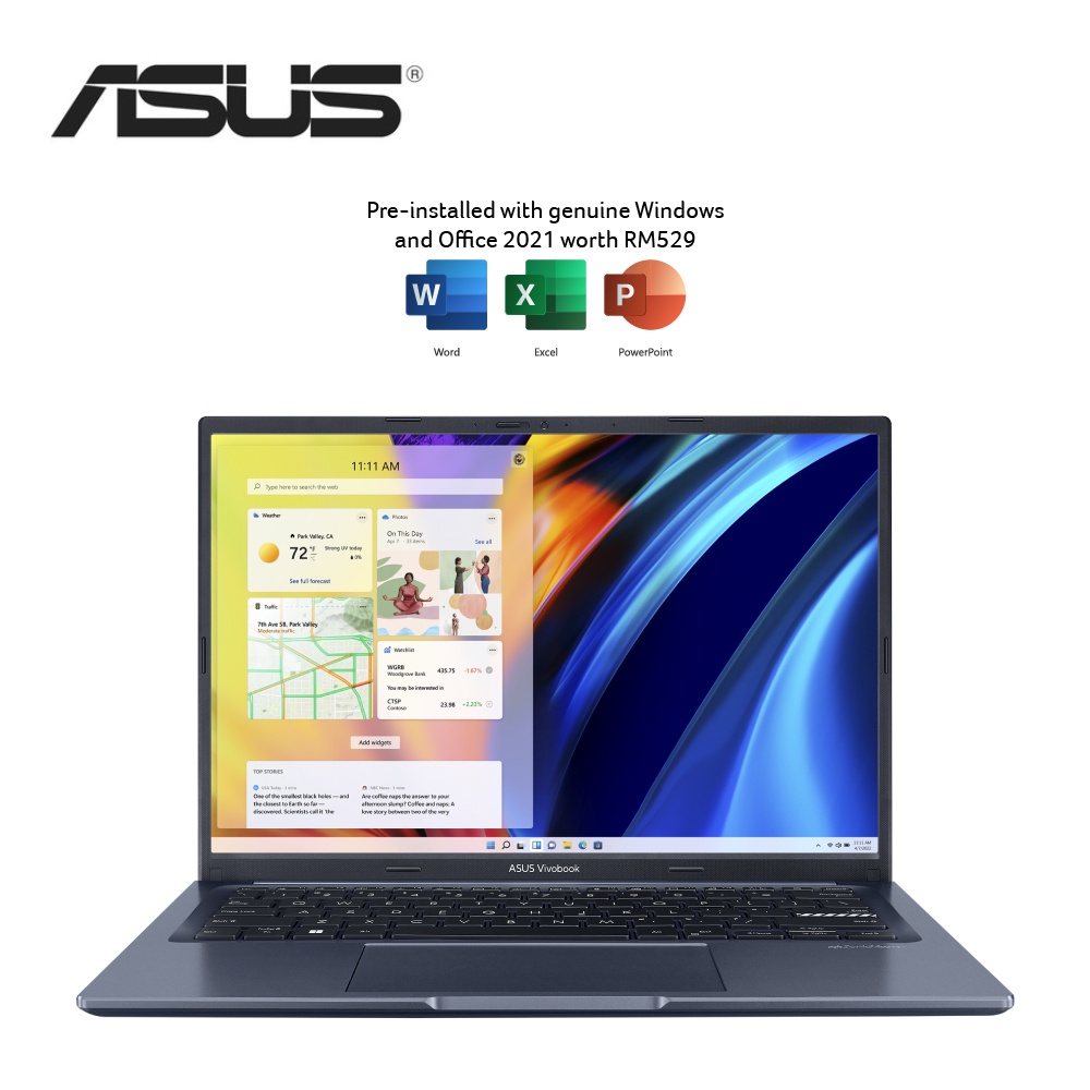 Asus Vivobook 14X M1403Q-ALY081WS 14" WUXGA Laptop Quiet Blue ( Ryzen 5 ...