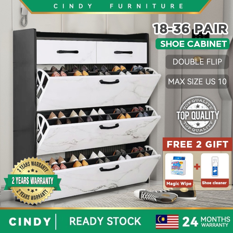 Marble Shoe With Drawer Nordic Double Flip Bucket Large