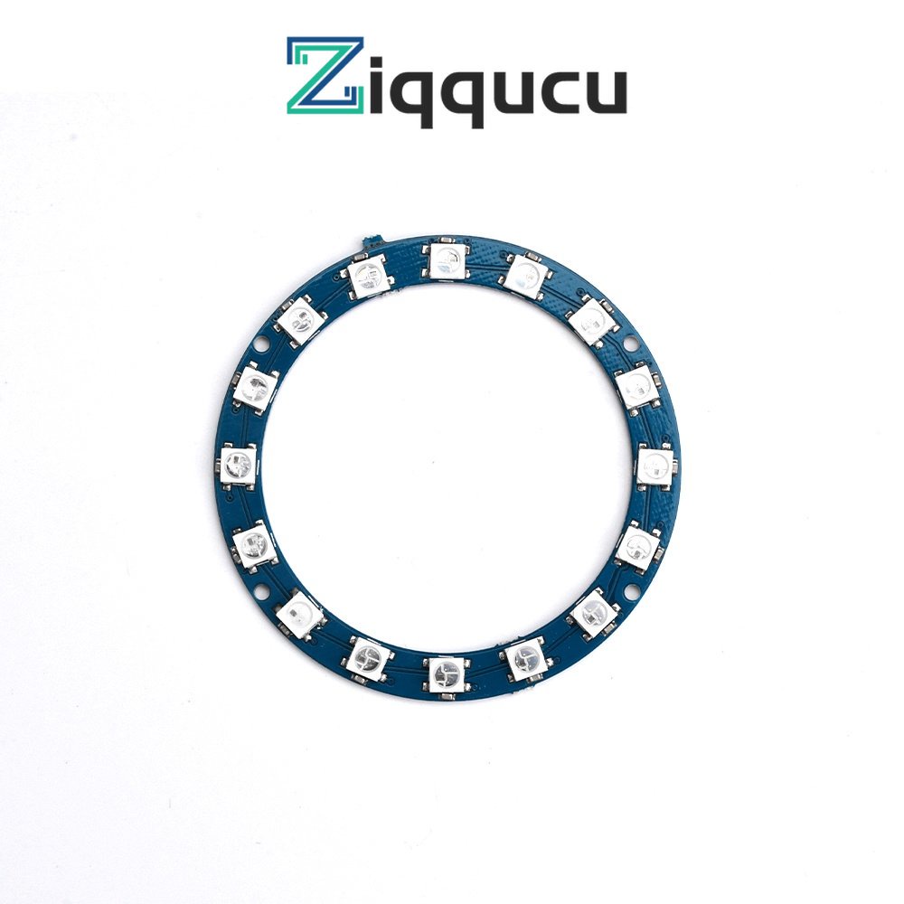 Quality Reliable ZIQQUCU 16-bit WS2812 5050 RGB 5V Full Color Highlight Circular Light Board LED Lamp Panel Module Ar... - Image 2