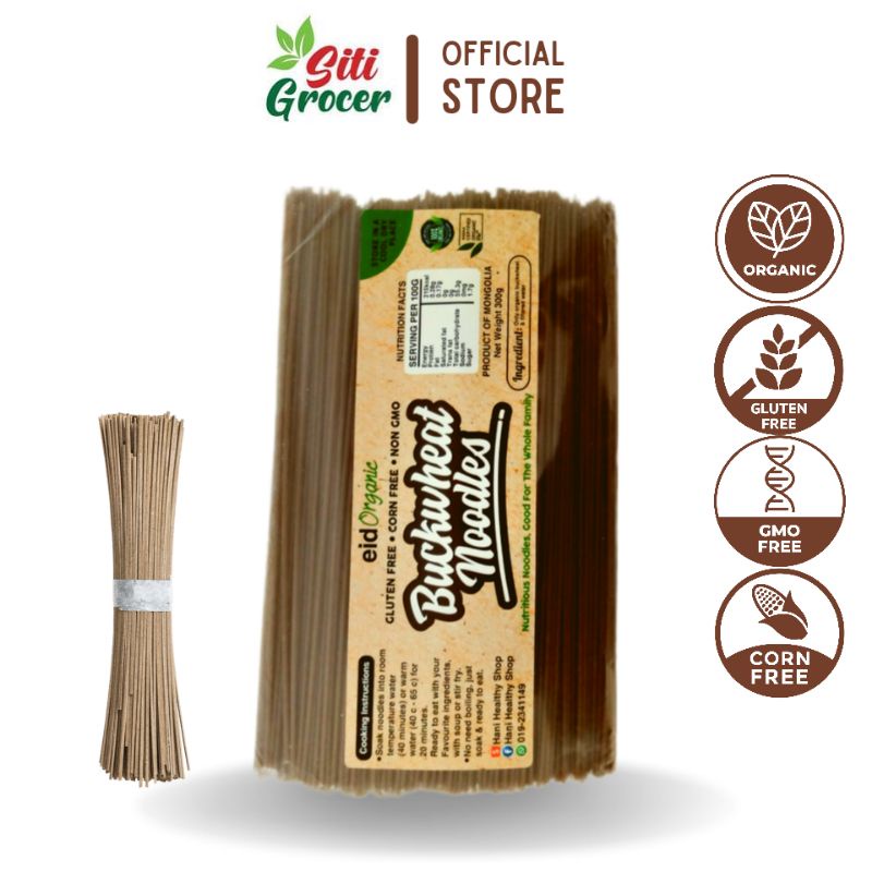 EID ORGANIC Buckwheat Noodles Gluten Free Corn Free Non GMO Mee Soba