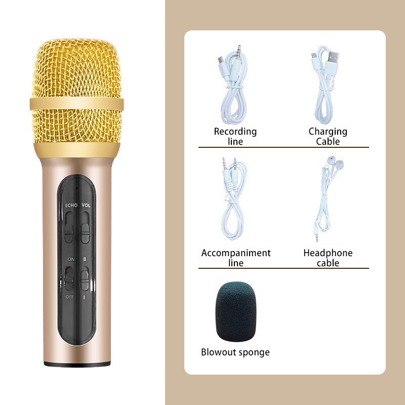 Karaoke Microphone Professional Phone Microphone Speaker KTV Music Singing Microph