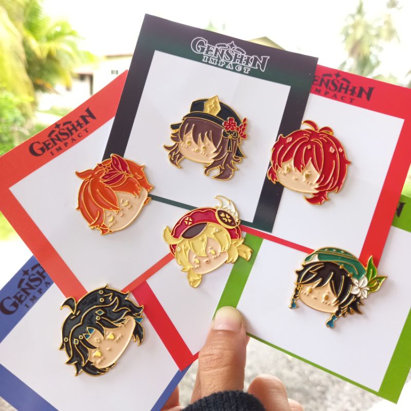 Genshin Impact Enamel pin Shopee Malaysia