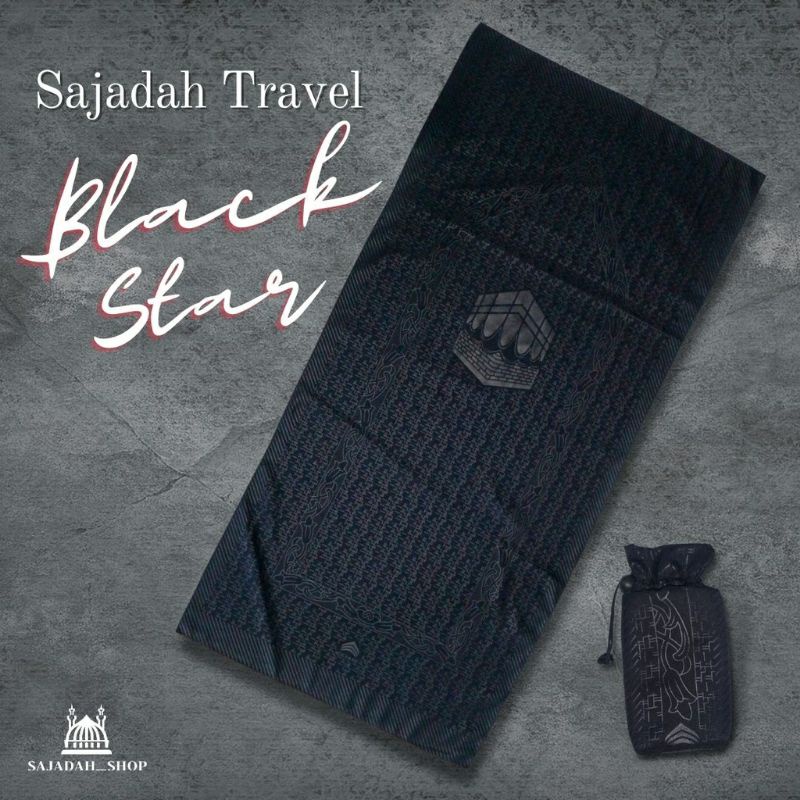 Sajadah Travel Red/Blue/Black Star Edition Aci Chank Bonus Pouch Souvenir By Hajj Umrah