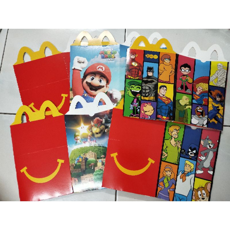 Mcdonald S Happy Meal Box Kotak Mcd Wb Years Mario Shopee Malaysia