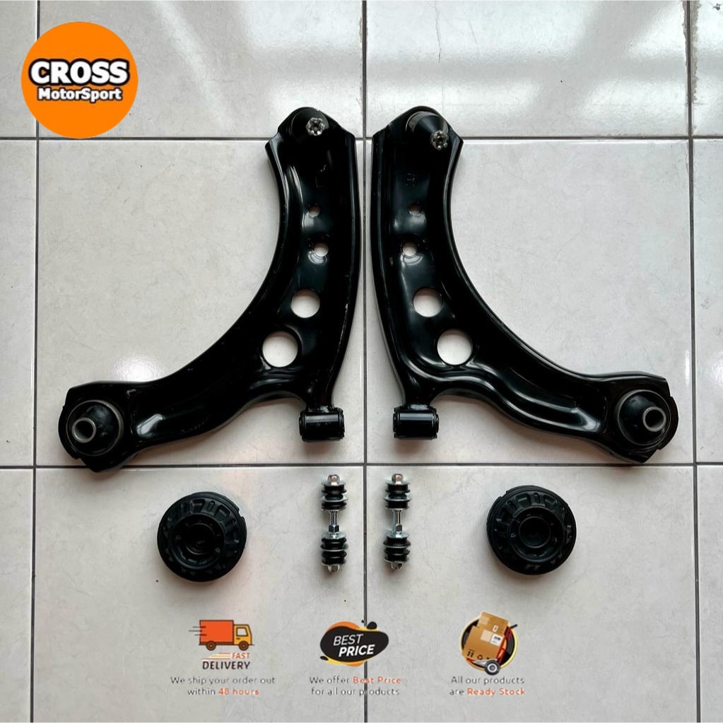 6 ITEM SET TOYOTA VIOS NCP150 LOWER ARM / ABSORBER MOUNTING / STABILIZER LINK Shopee Malaysia