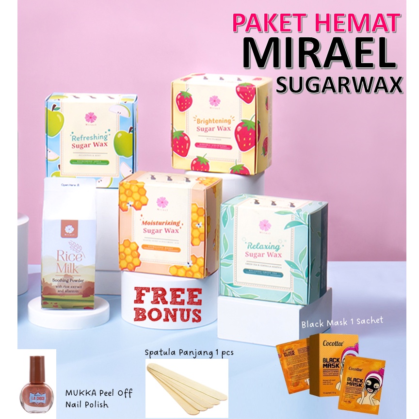[FREE Gift] Mirael Sugar Wax Savings Package & Rice Milk Powder Waxing