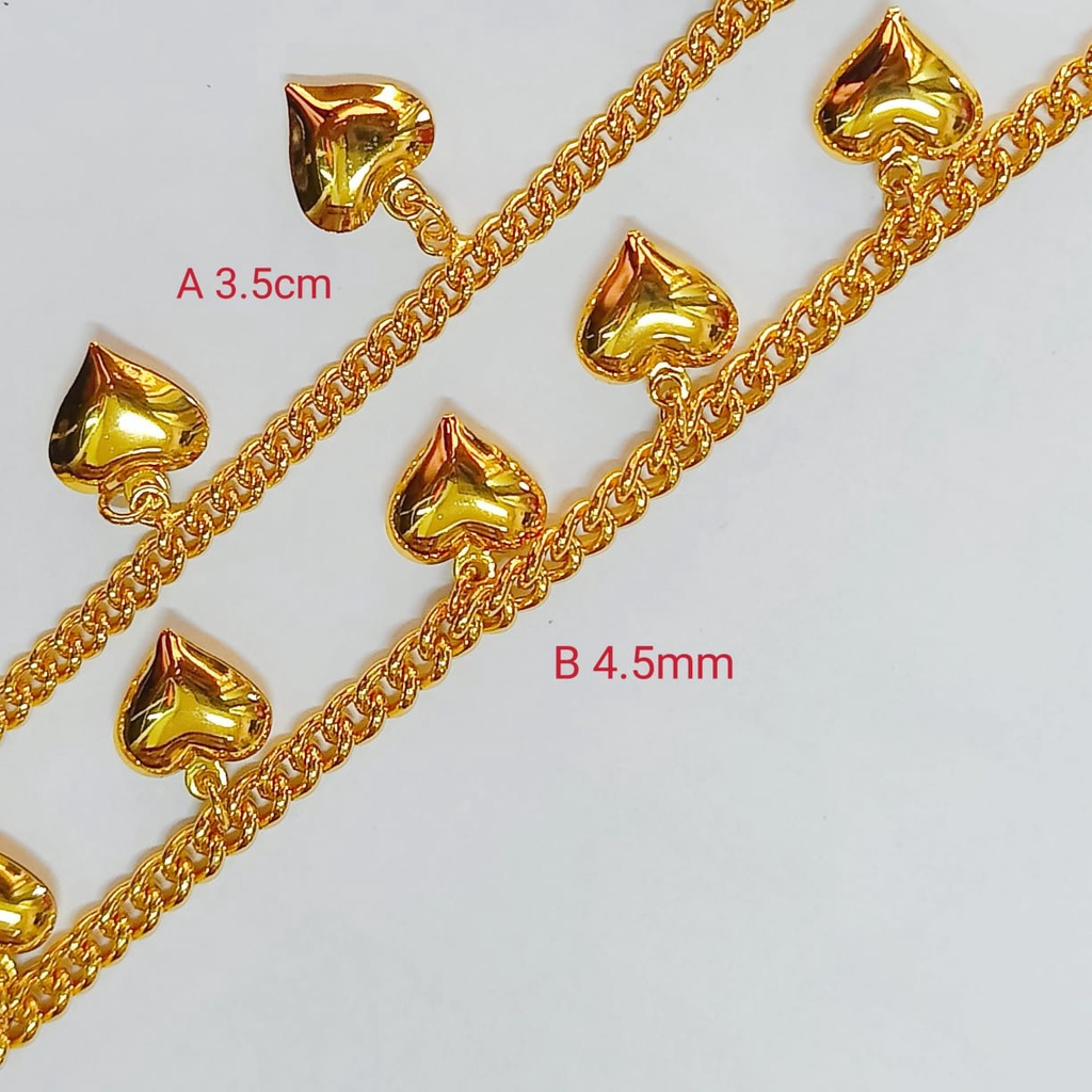 Bracelet Rantai Tangan Emas Bangkok gold plated